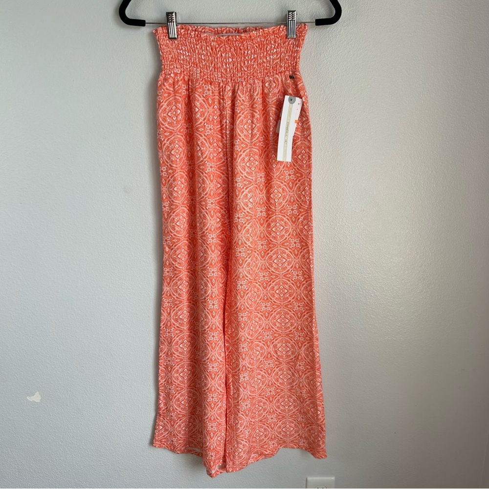 O'Neill Coral Patterned Wide-Leg Jumpsuit